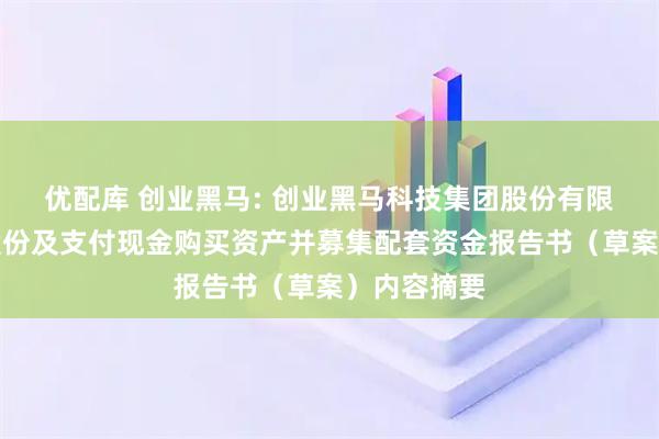 优配库 创业黑马: 创业黑马科技集团股份有限公司发行股份及支付现金购买资产并募集配套资金报告书(草案)内容摘要